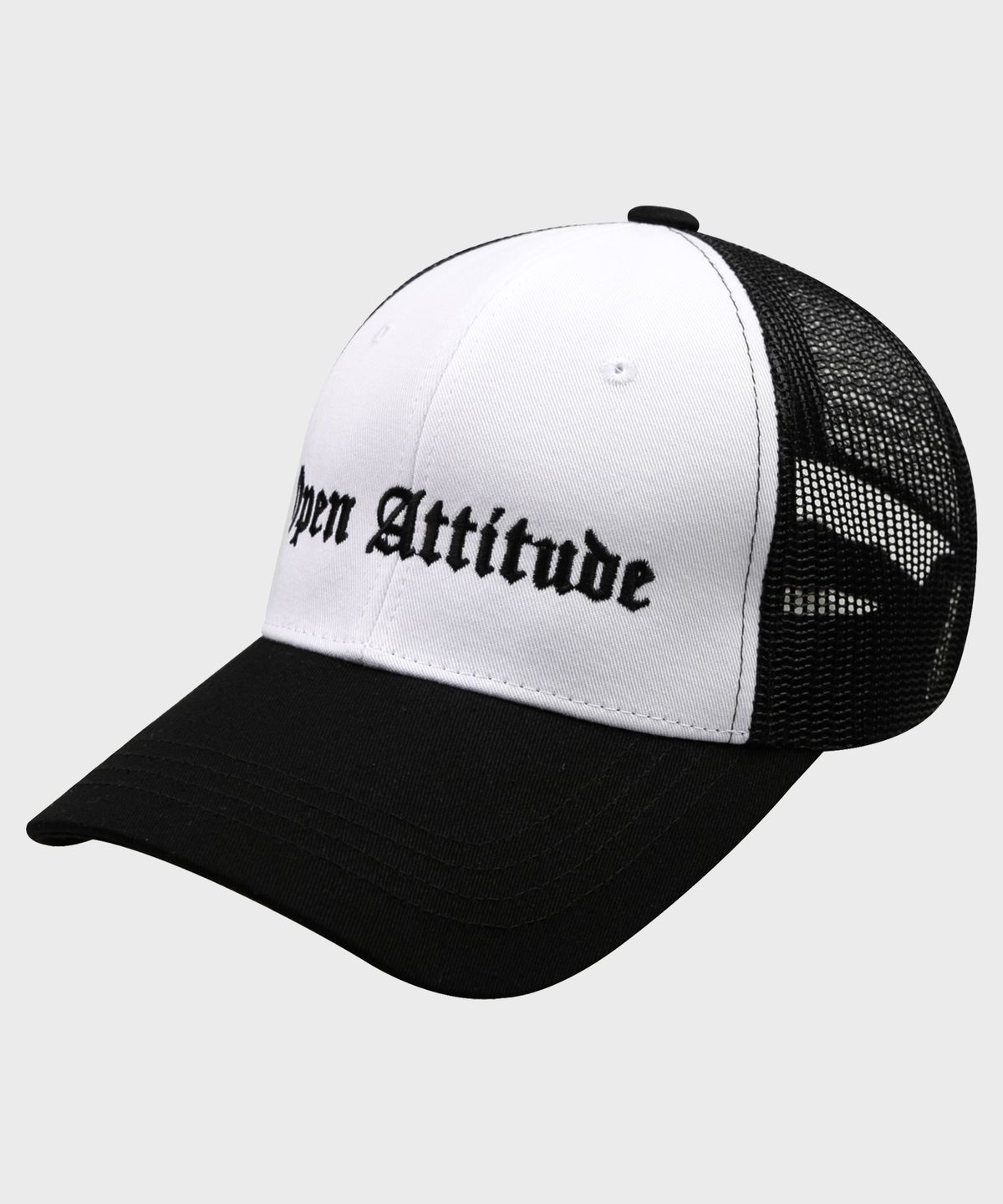 오픈 에티튜드(OPEN ATTITUDE) CHROME LOGO MESH CAP-WHITE