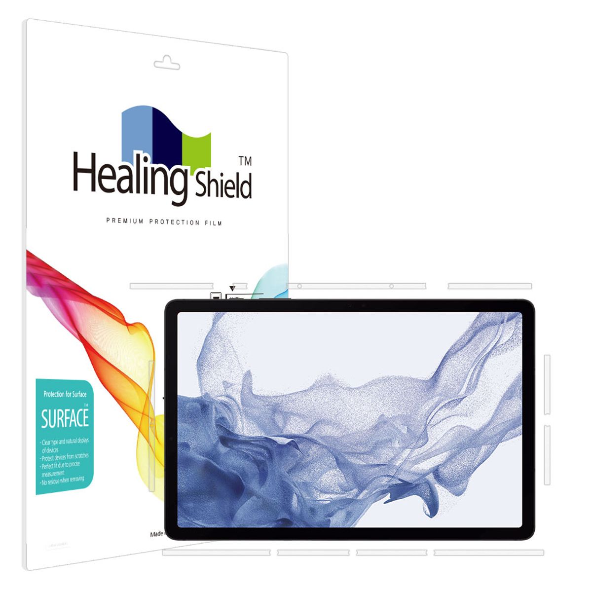 힐링쉴드(HEALINGSHIELD) 갤럭시탭S9 무광 측면테두리 보호필름 2매