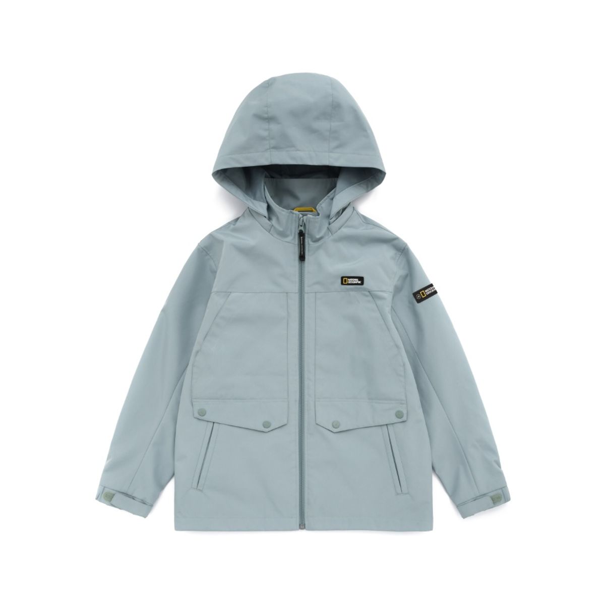 내셔널지오그래픽 키즈(NATIONAL GEOGRAPHIC KIDS) K223UJP930 타슬란 배색 바람막이 점퍼 SMOKE GREEN