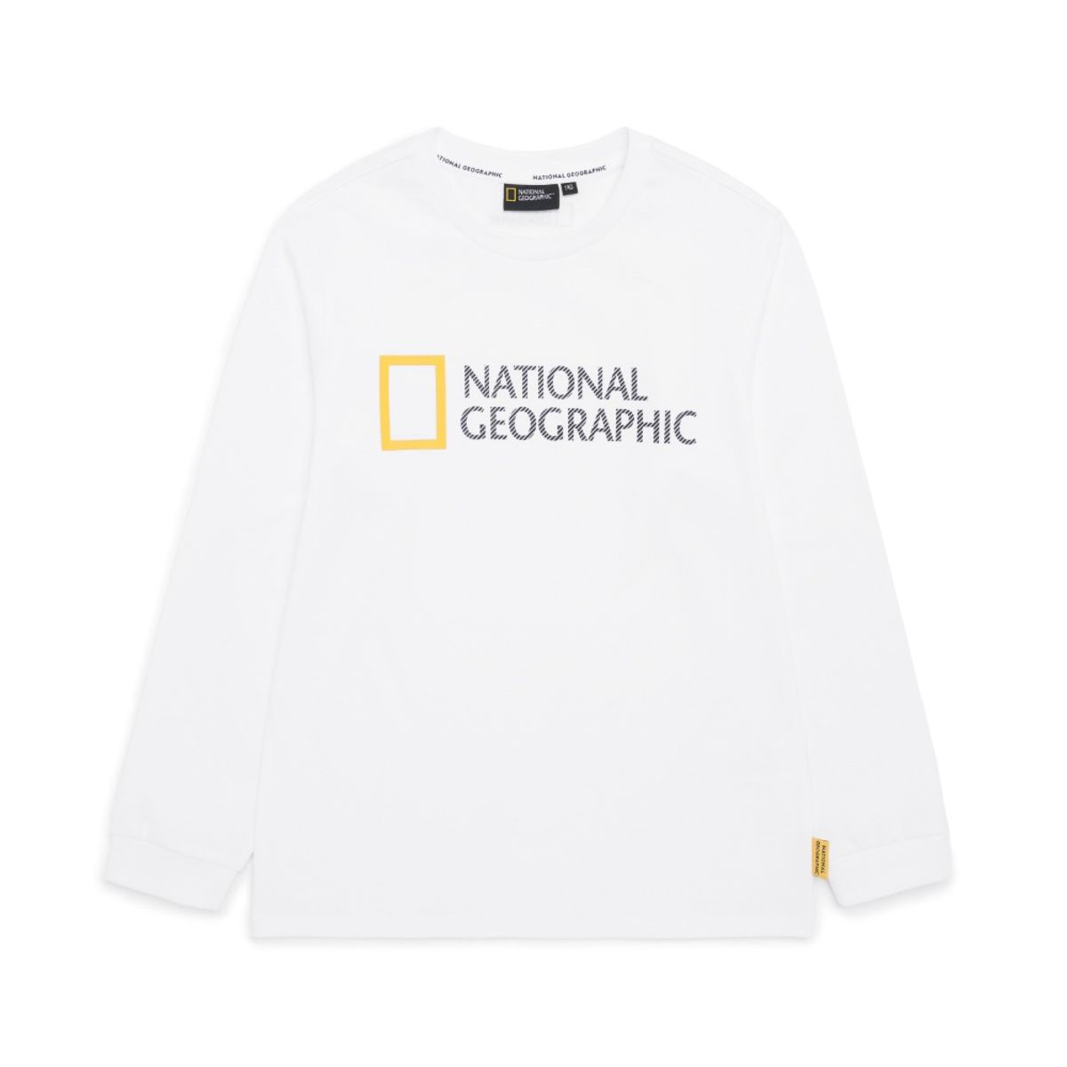 내셔널지오그래픽 키즈(NATIONAL GEOGRAPHIC KIDS) 내셔널지오그래픽 K223UTS910 빅 로고 싱글 티셔츠 WHITE