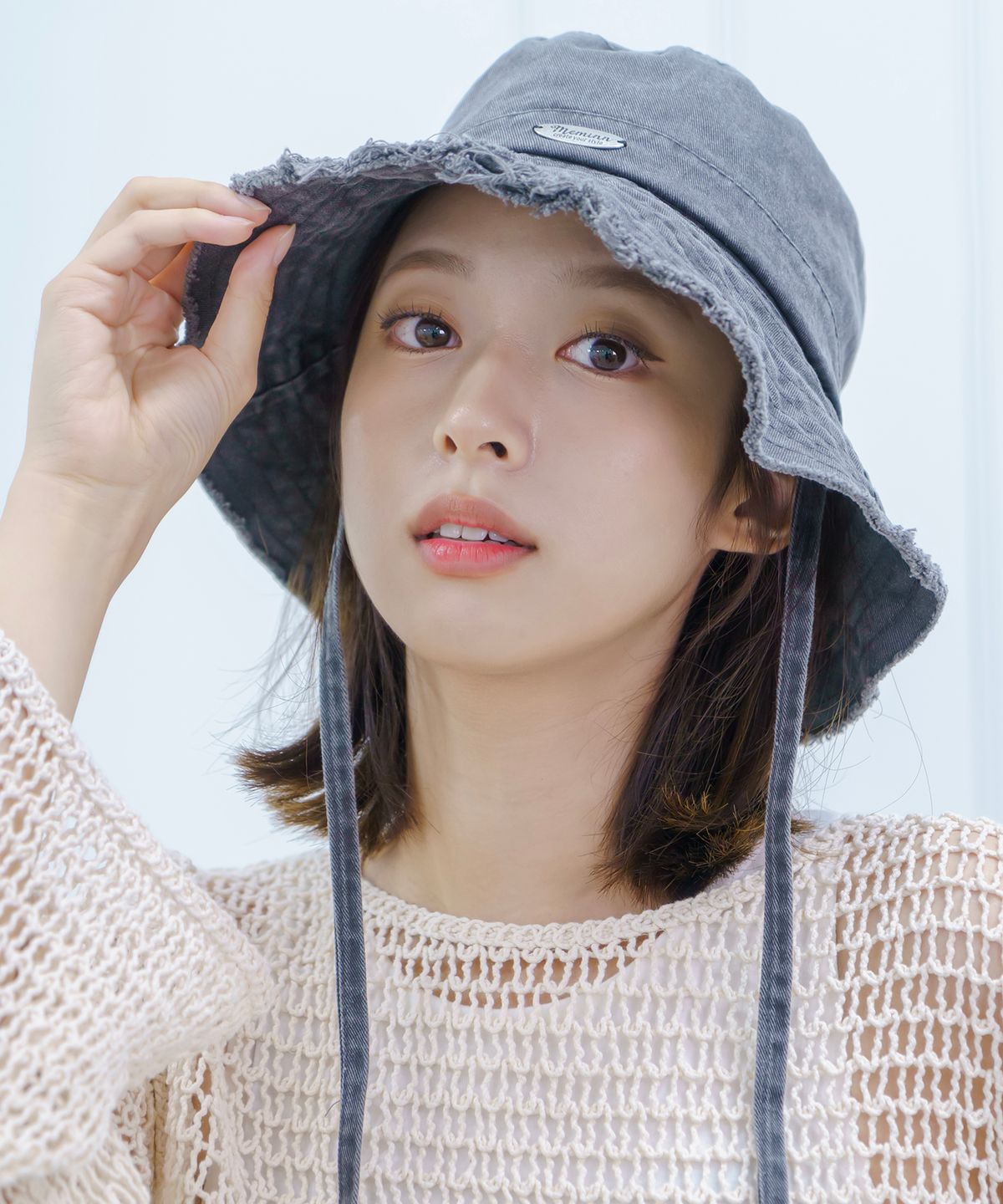소다몬(SODAMON) 미민 스우드 프린지 버킷햇 4colors