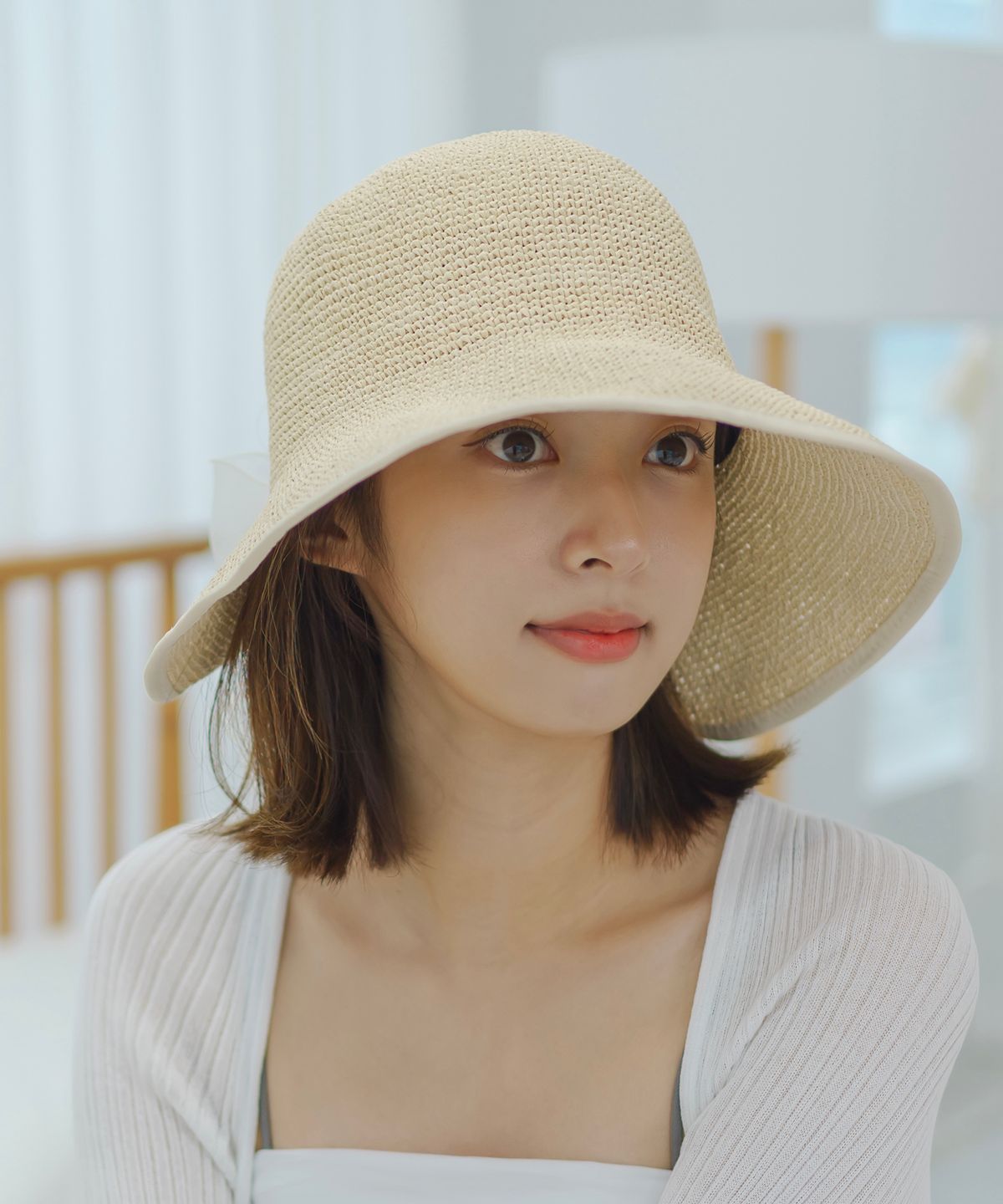 소다몬(SODAMON) 미민 베일리리본보넷 2colors