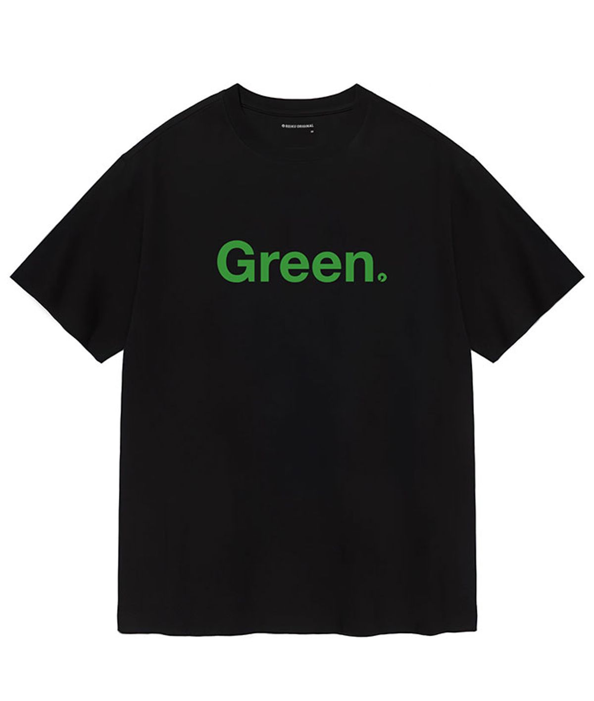 레이쿠(REIKU) RK 004 GREEN short sleeved tshirt black 블랙 반팔티