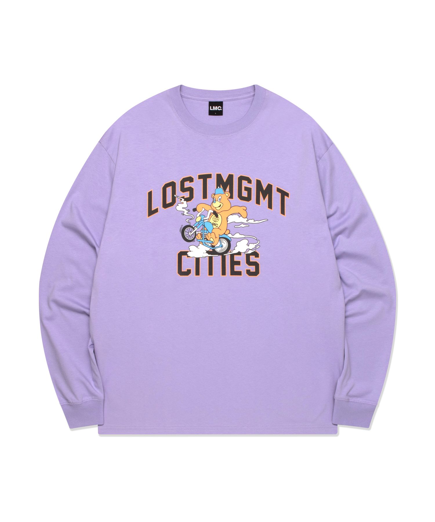★2023FW新作★LMC★BIKER BEAR LONG SLV TEE MUSINSA | LMC BIKER BEAR LONG SLV TEE light purple