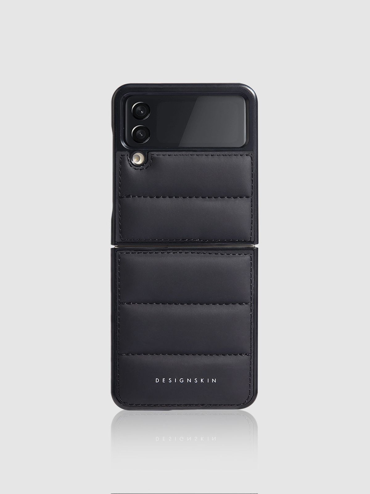 디자인스킨(DESIGNSKIN) 갤럭시Z플립4 플립3 엠보 케이스-블랙