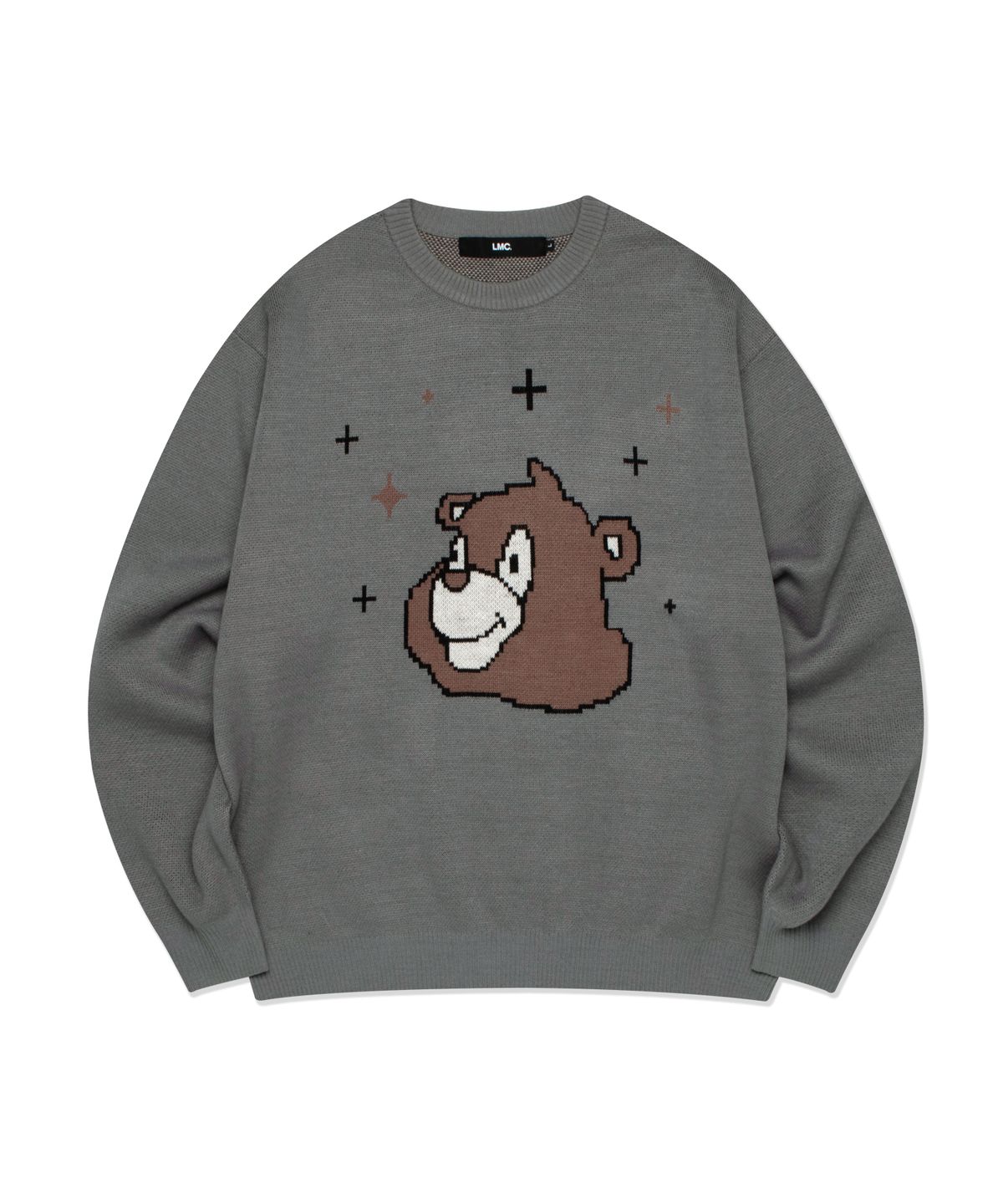 엘엠씨(LMC) BEAR KNIT SWEATER heather gray