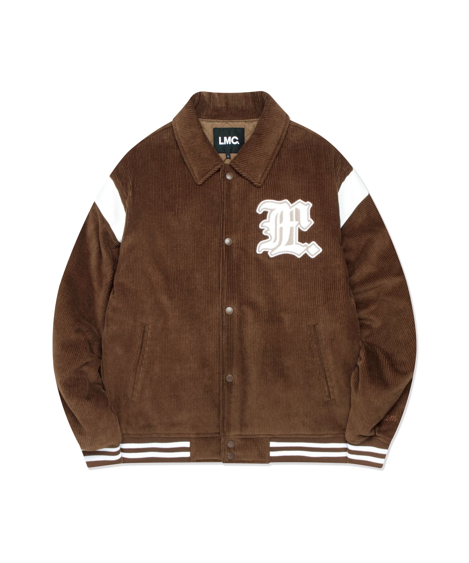 スタジャン LMC CODUROY VARSITY JACKET SA303 MUSINSA | LMC GOTHIC CORDUROY VARSITY JACKET brown