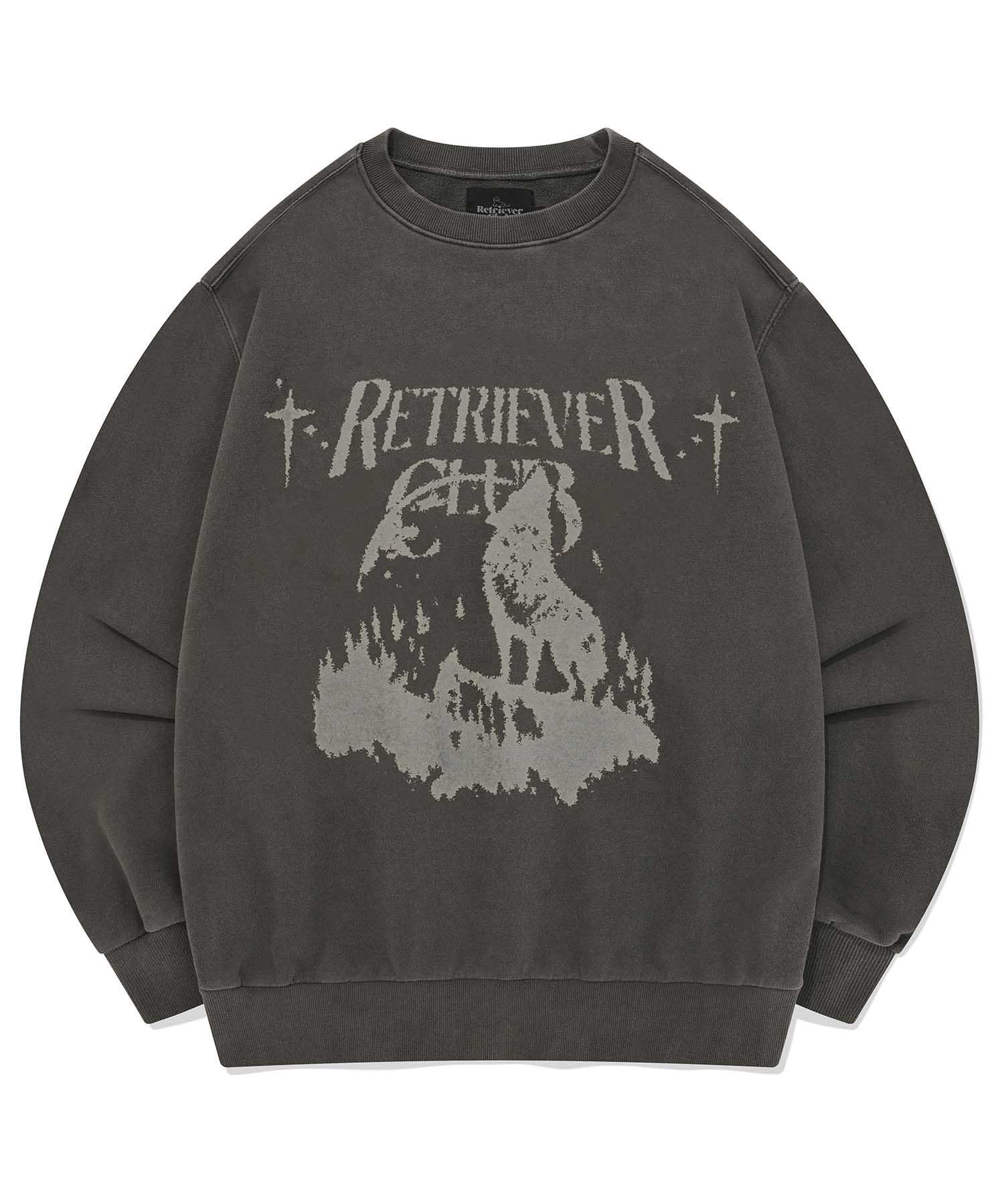 スウェット・トレーナー RETRIEVER CLUB WITH THE MOON CREWNECK MY848 MUSINSA | RETRIEVER CLUB WITH THE MOON CREWNECK [BLACK]