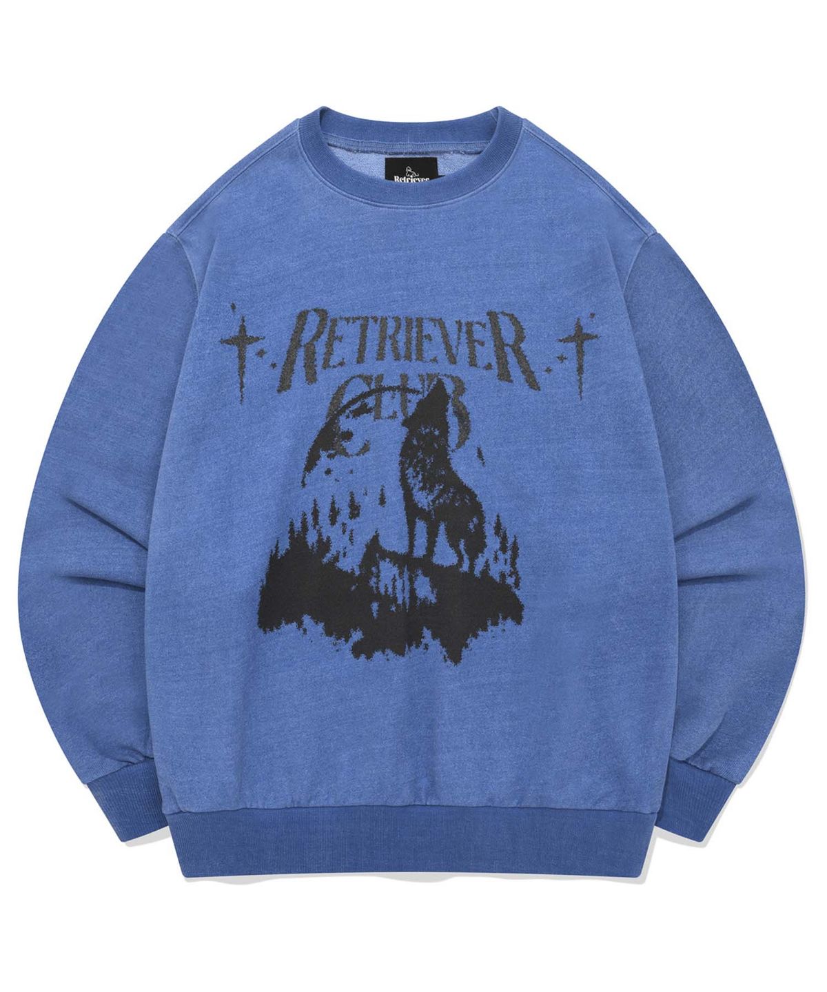 리트리버클럽(RETRIEVER CLUB) WITH THE MOON CREWNECK [DARK BLUE]