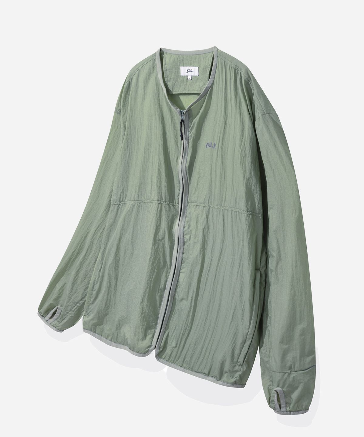 예일(YALE) [ONEMILE WEAR] 컴포트 배커플 노카라 자켓 페일 민트