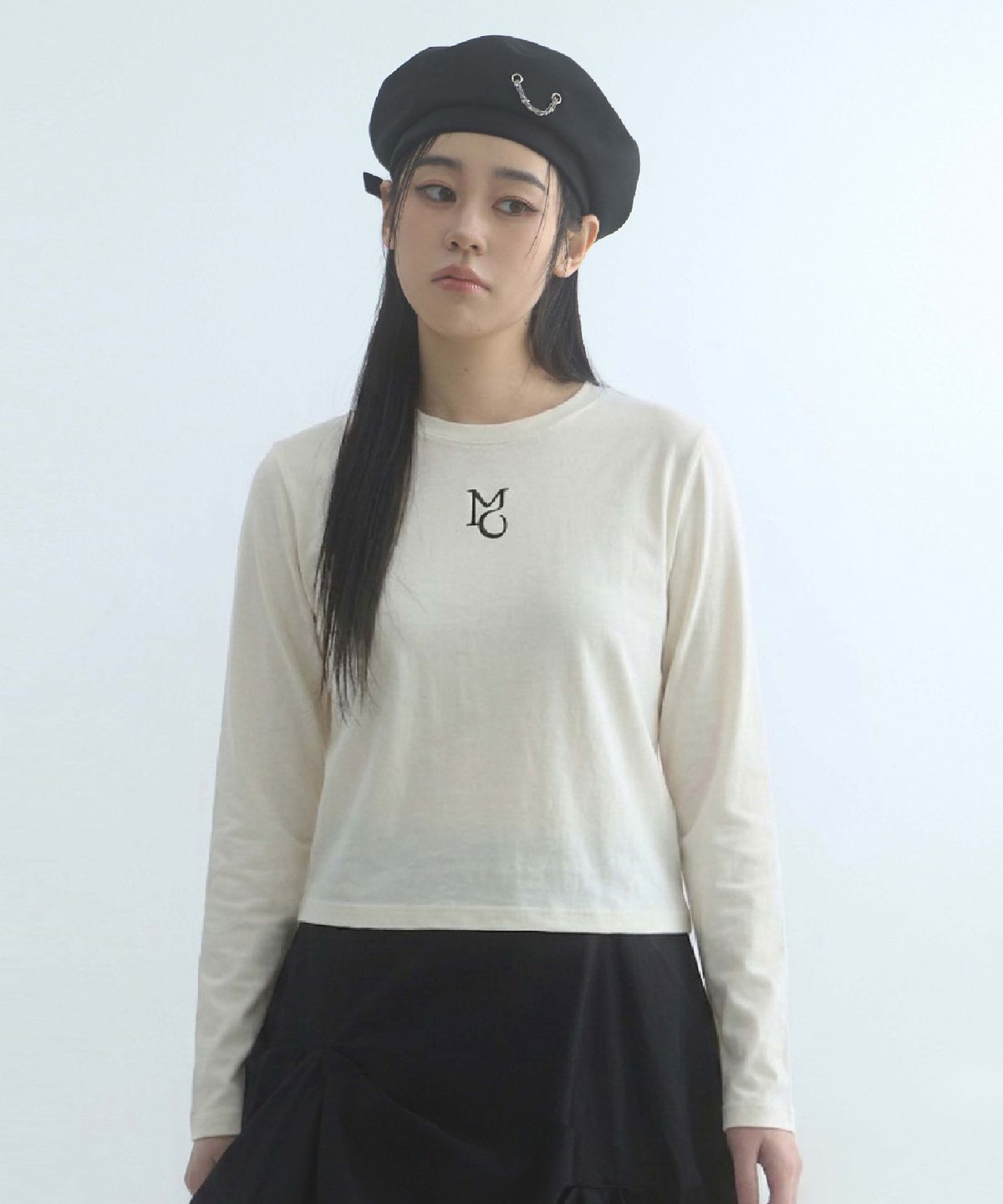 무아르모아(MOIREMOA) MO Basic Tee-ivory