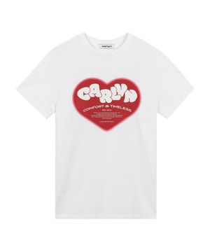 Big Heart Graphic T-shirts 빅 하트 그래픽 티셔츠 T73102010 White