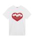 Big Heart Graphic T-shirts 빅 하트 그래픽 티셔츠 T73102010 White