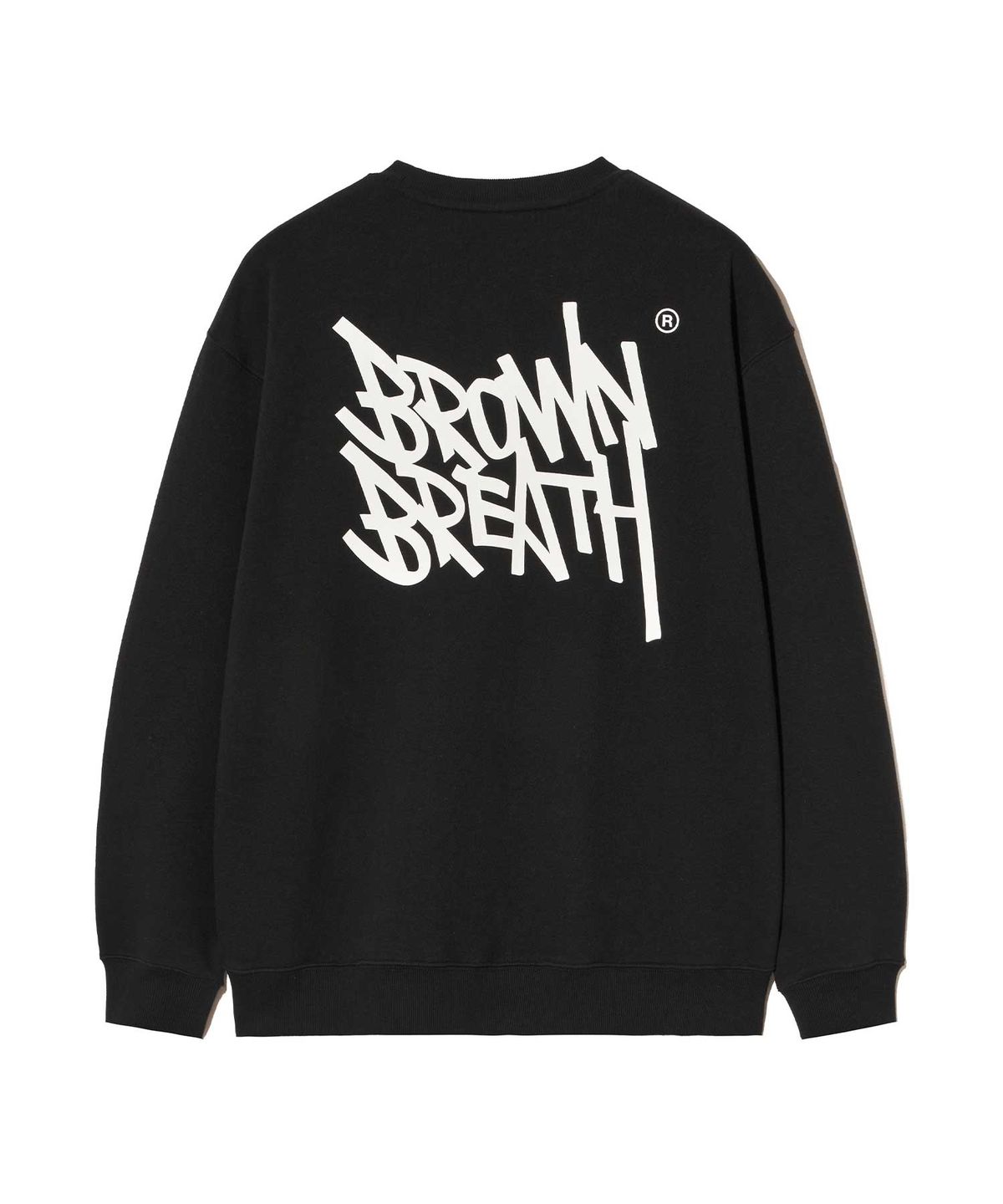 브라운브레스(BROWNBREATH) TAG OG CREWNECK - BLACK