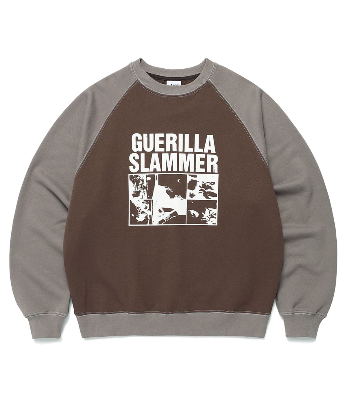 카비시(CAVISH) GUERILLA SLAMMERS RAGLAN SWEATSHIRT BROWN(CV2DFUM445A)