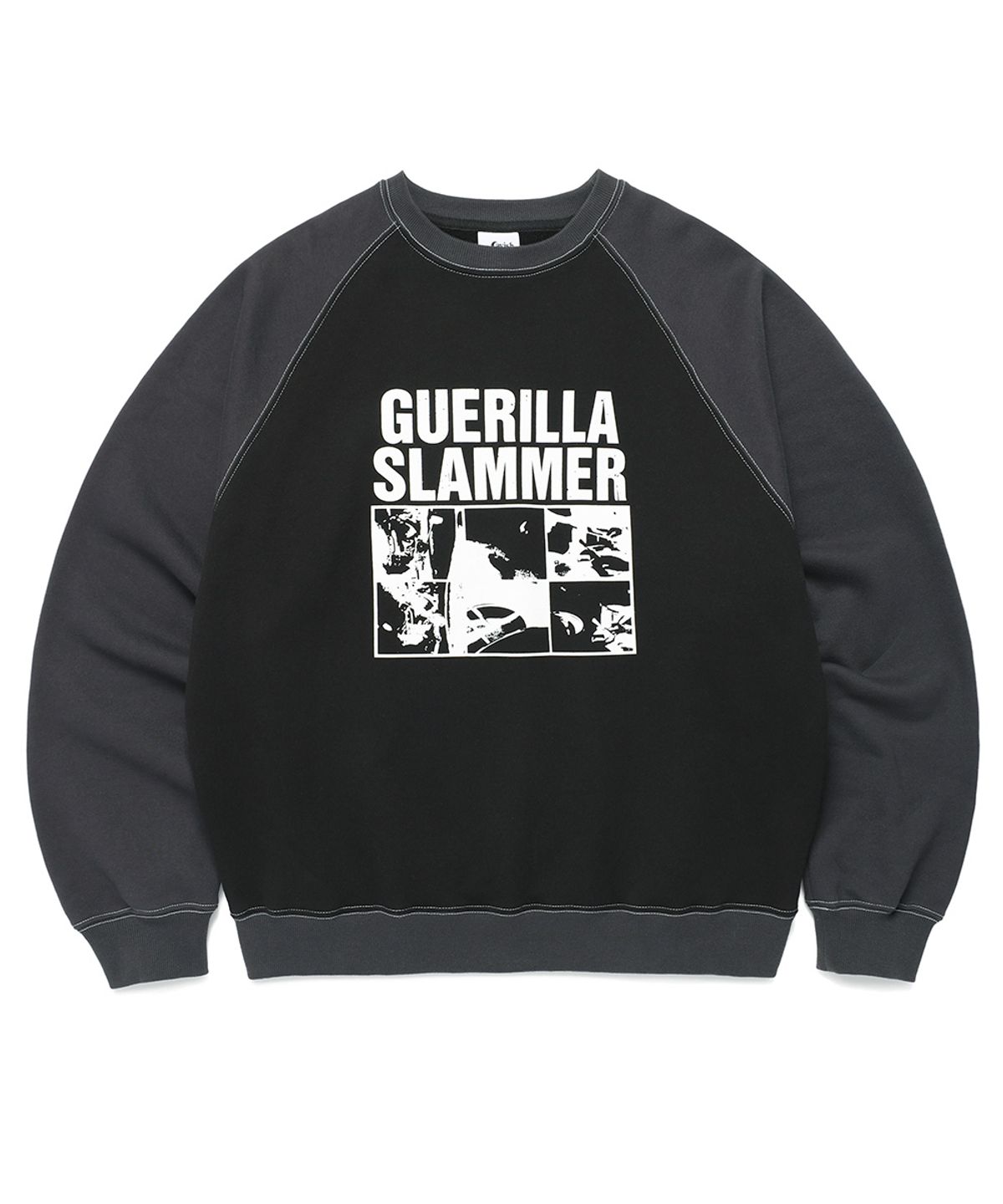 카비시(CAVISH) GUERILLA SLAMMERS RAGLAN SWEATSHIRT BLACK(CV2DFUM445A)