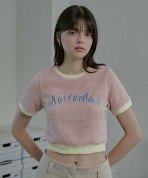 soft candy crop top - pink