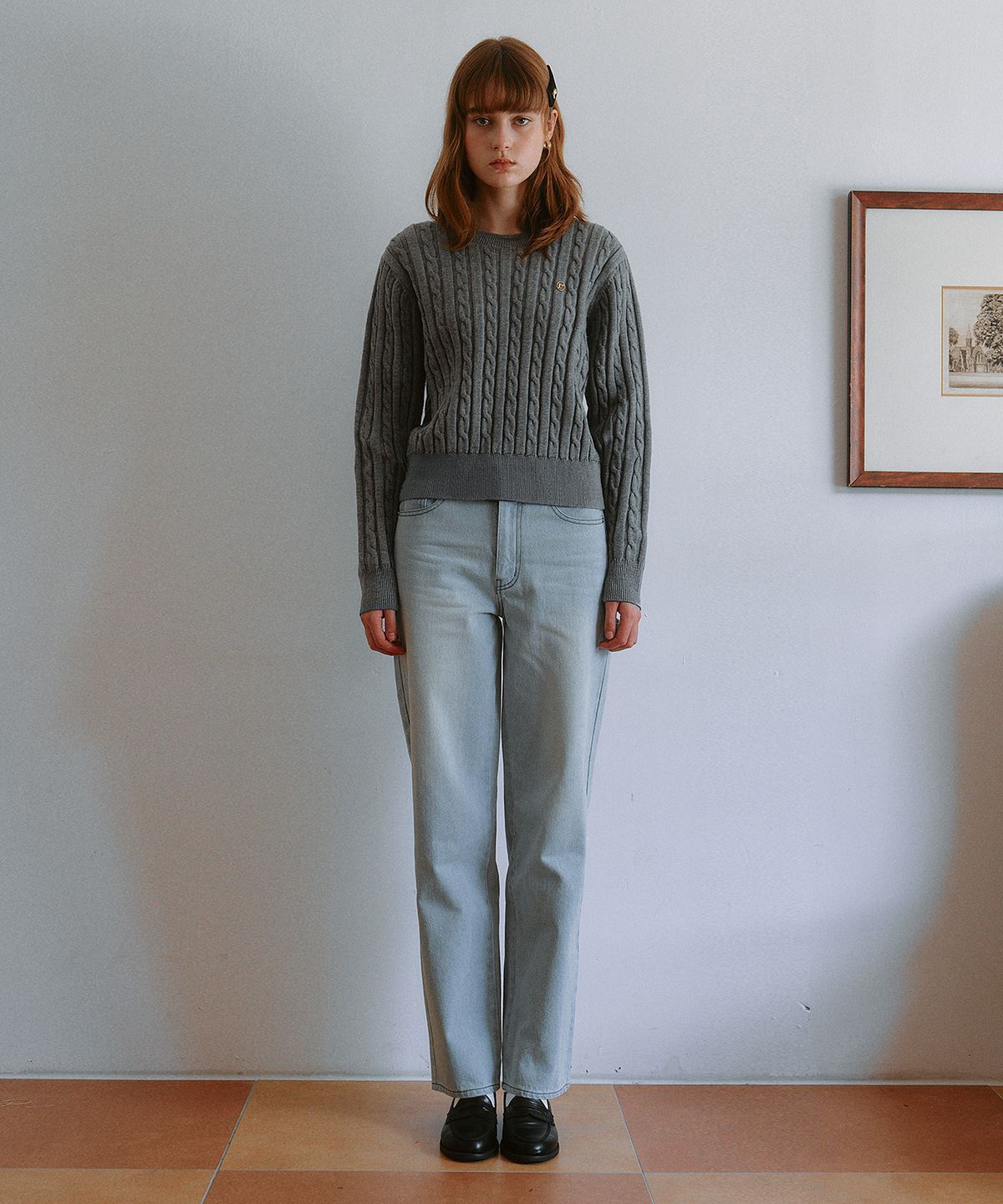 로라로라(ROLAROLA) CARPENTER DENIM PANTS LIGHT BLUE