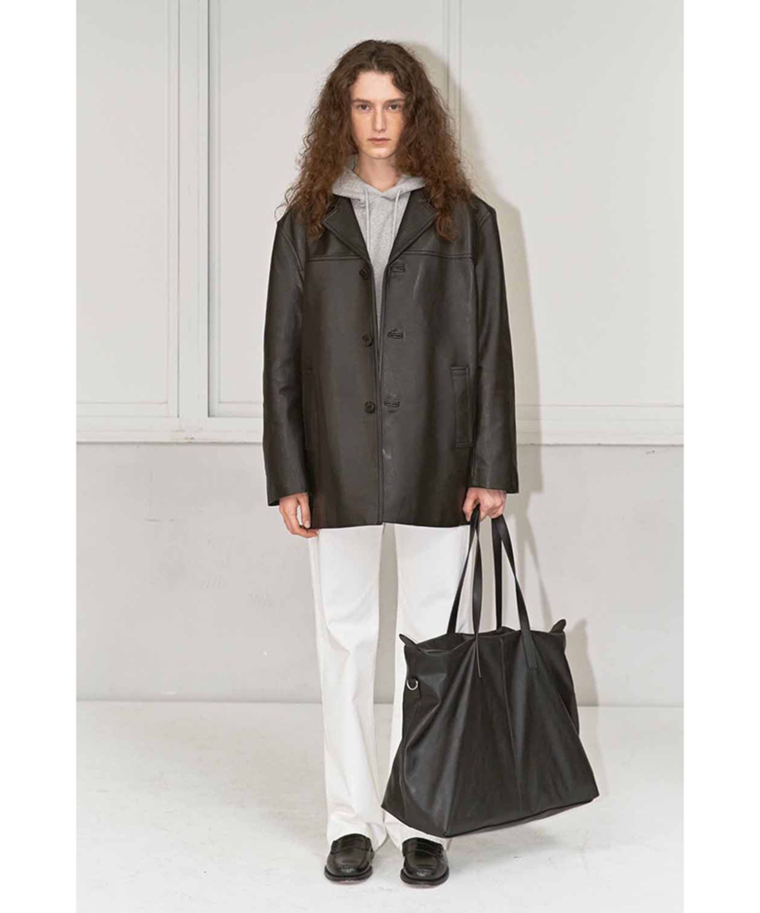 DUNST FOR WOMEN ■ UNISEX LEATHER HALF JACKET ジャケット MUSINSA公式 | DUNST FOR WOMEN UNISEX LEATHER HALF
