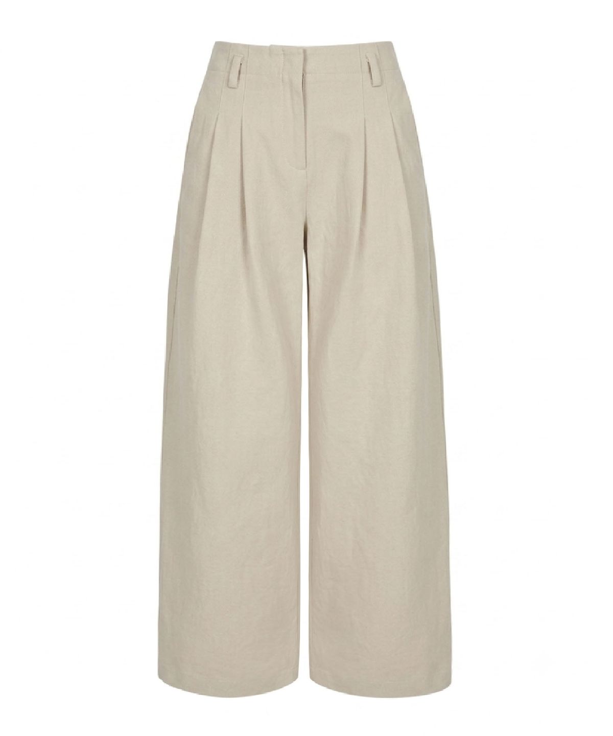 무아르모아(MOIREMOA) two-tuck W/S chino pants - beige