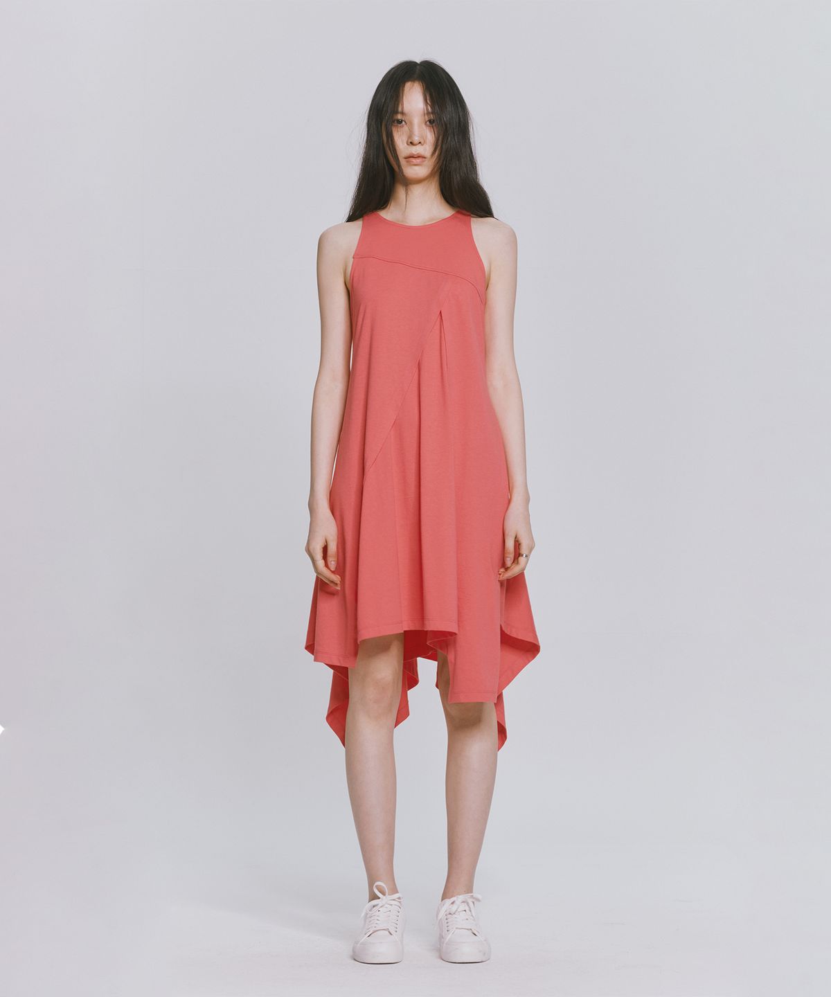 모노포비아(MONOPHOBIA) AM CUTTING COTTON JERSEY DRESS PINK
