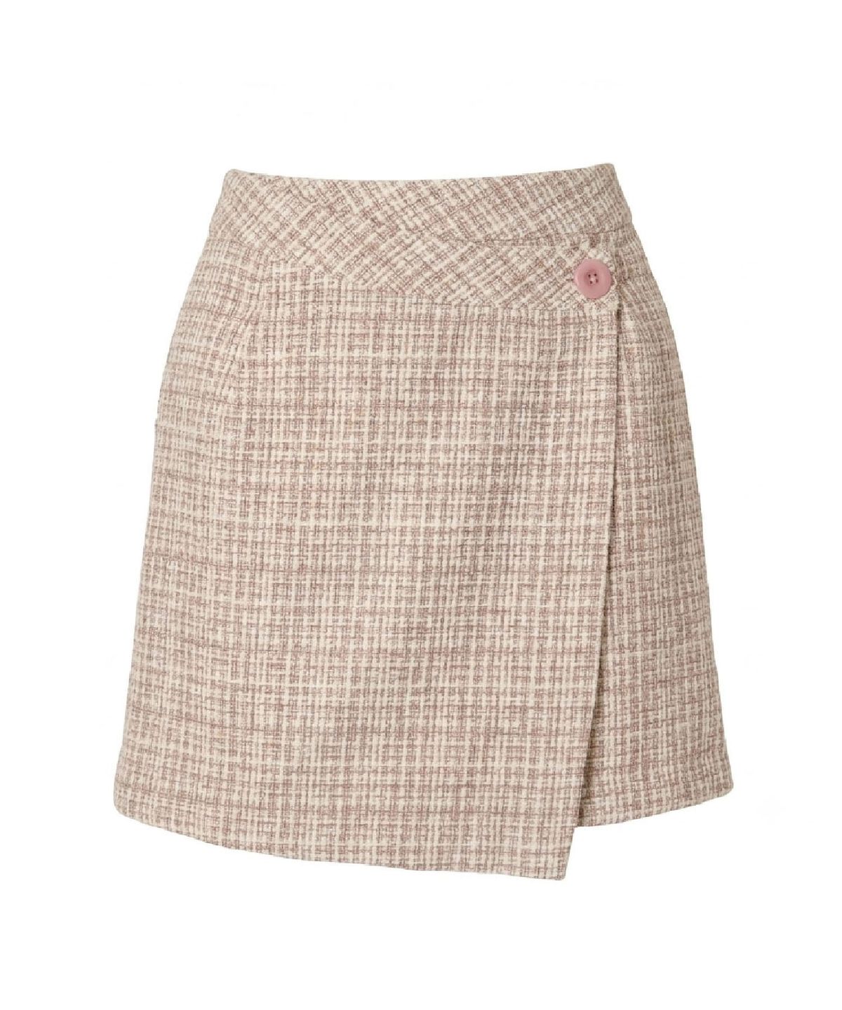 무아르모아(MOIREMOA) Blossom Tweed Skirt - Pink