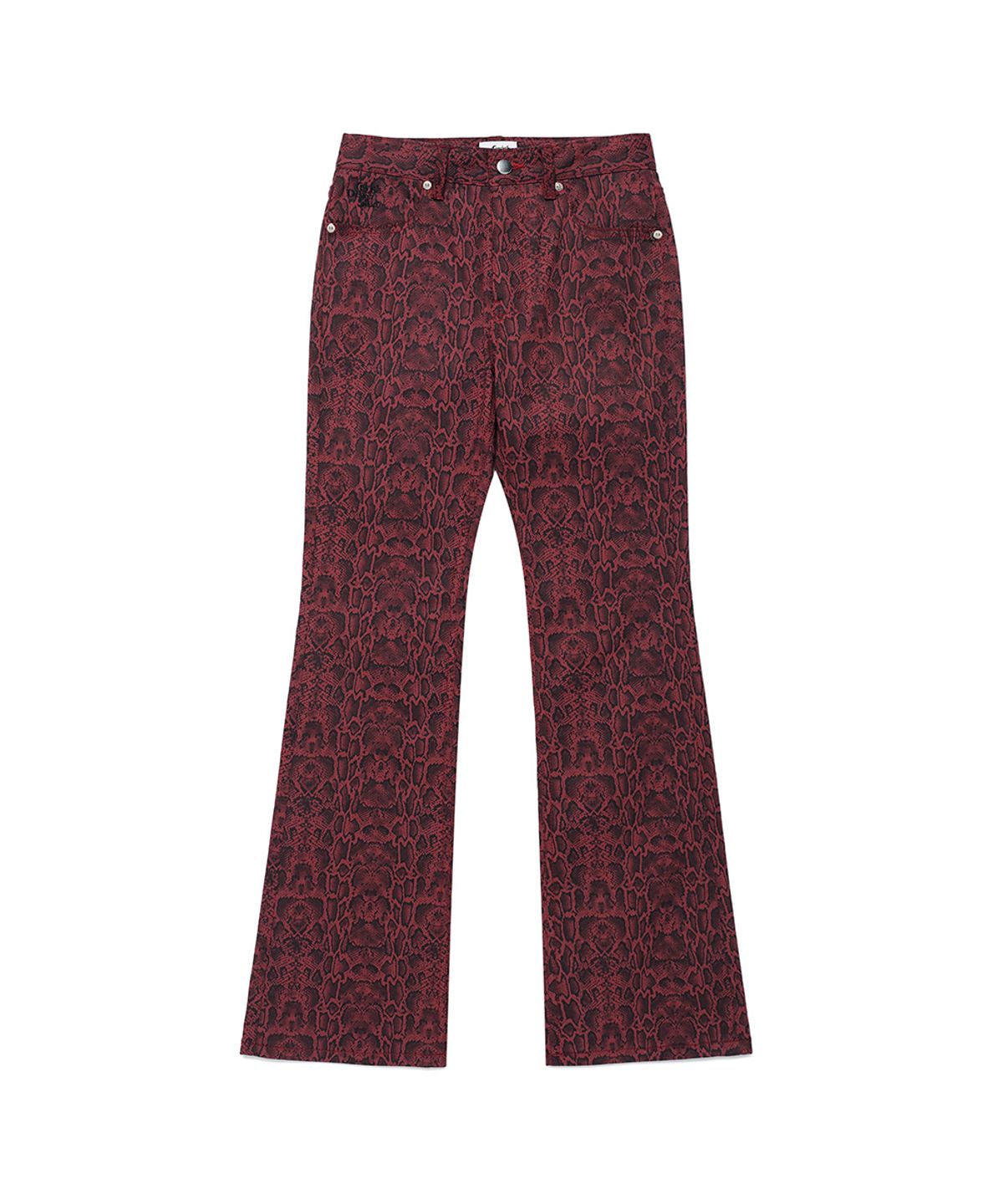 카비시(CAVISH) PYTHON BOOTSCUT PANTS RED(CV2DFFPA08A)