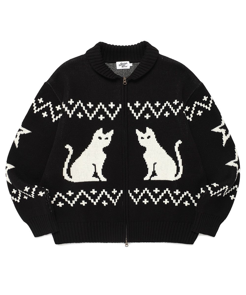 コート CAVISH CATS ZIP UP CARDIGAN BLACKCV2DFUK680A MUSINSA公式 | CAVISH CATS ZIP UP CARDIGAN BLACK(CV2DFUK680A)