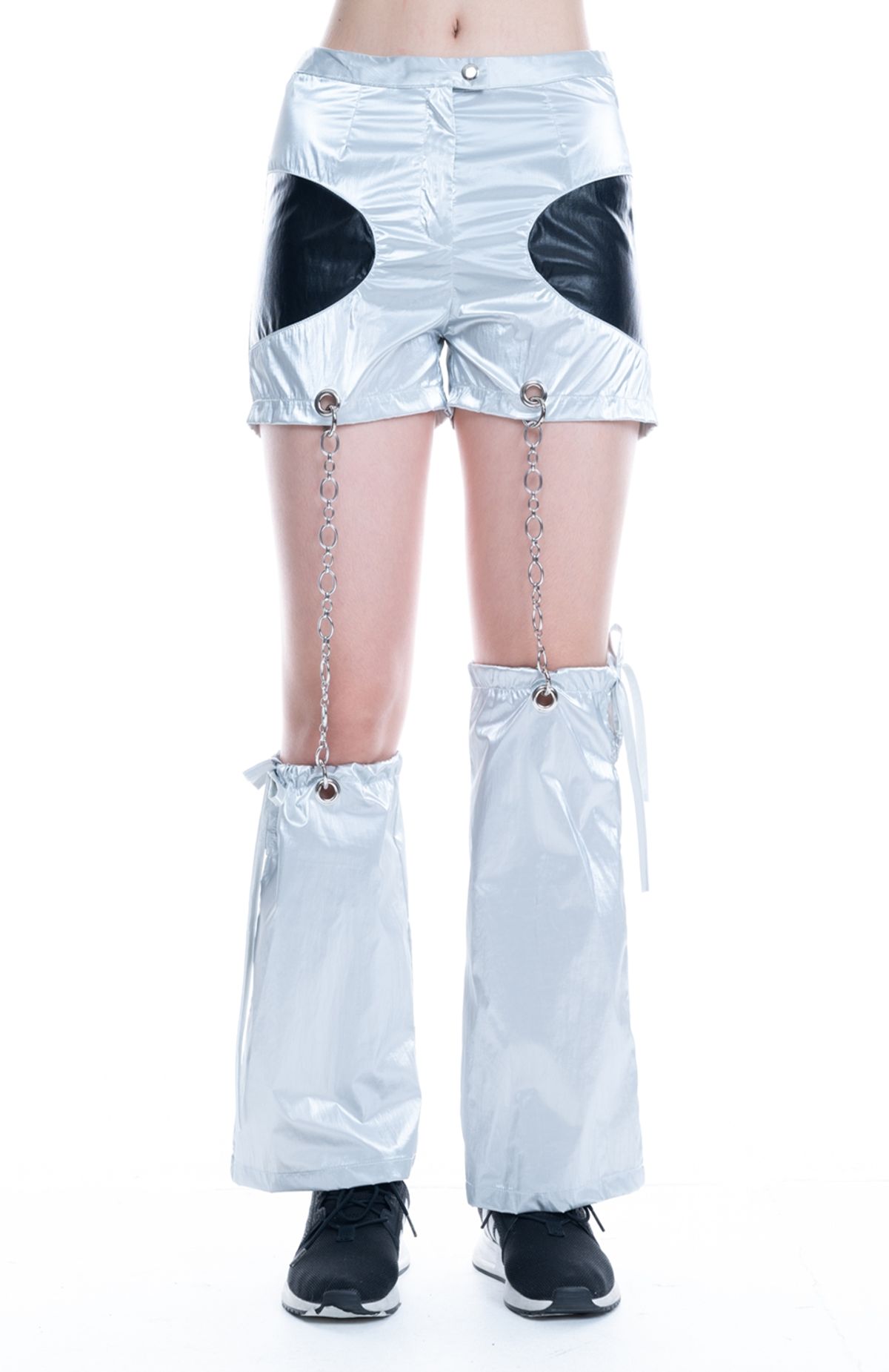 언어더컬러(ANOTHER COLOR) chain pants set leg warmer