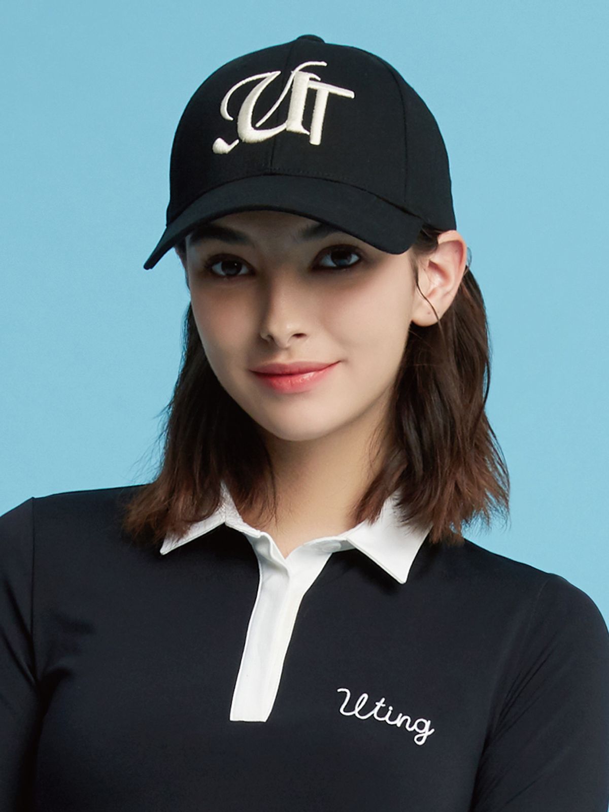 유팅골프(UTING GOLF) UT 자수 볼캡 BLACK