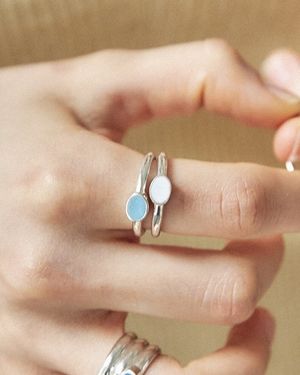 낮 물빛 흐름 반지 05