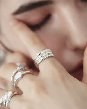 낮 물빛 흐름 반지 03