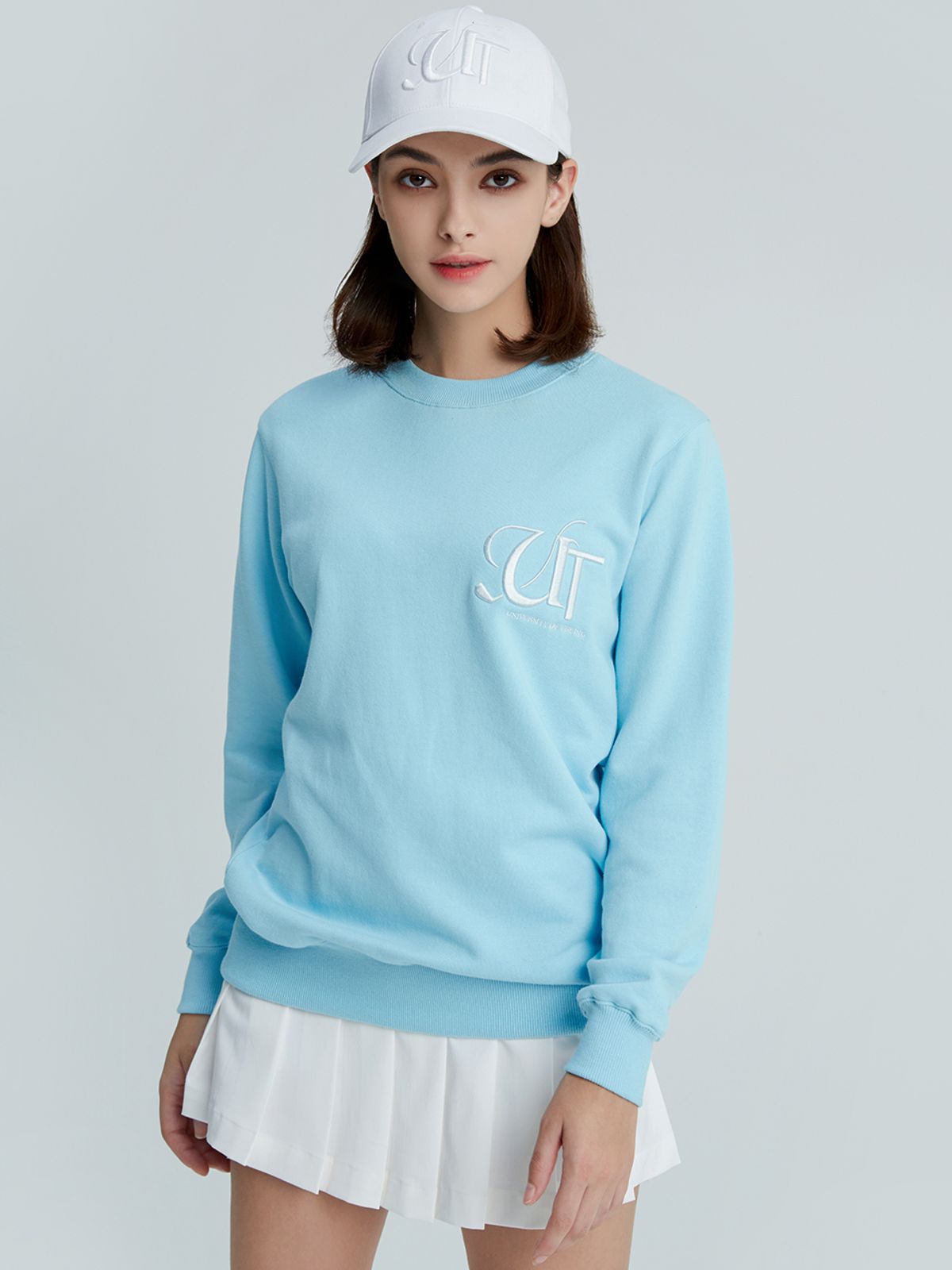 유팅골프(UTING GOLF) UT 자수 스웨트셔츠 SKY BLUE
