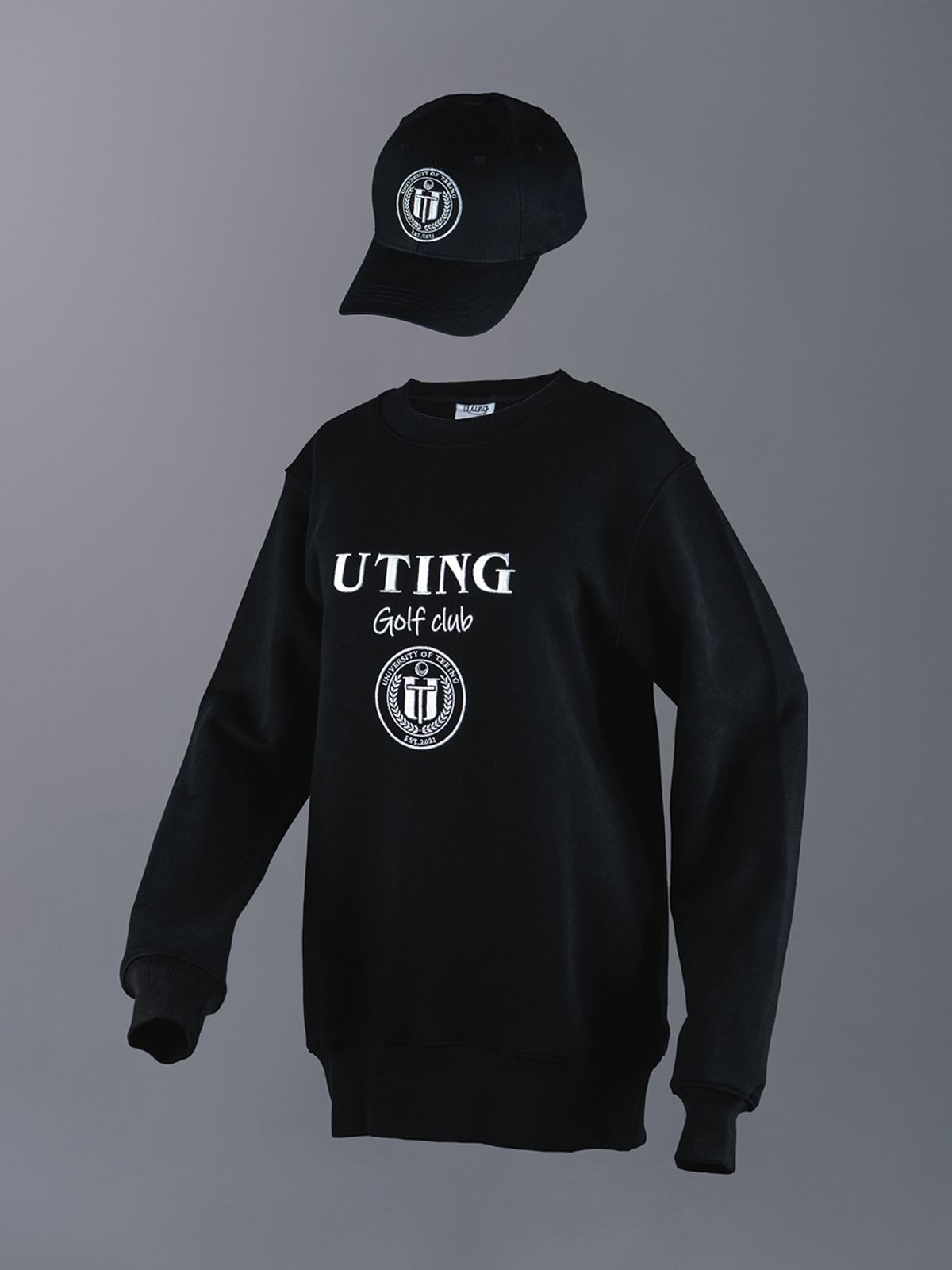 유팅골프(UTING GOLF) 골프 클럽 스웨트셔츠 BLACK