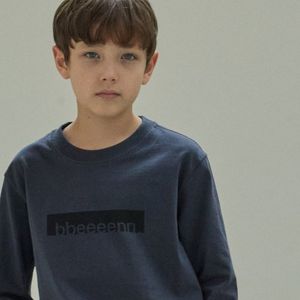 박스 로고 슬리브 T_차콜