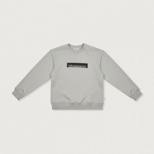 박스 로고 맨투맨_라이트 그레이