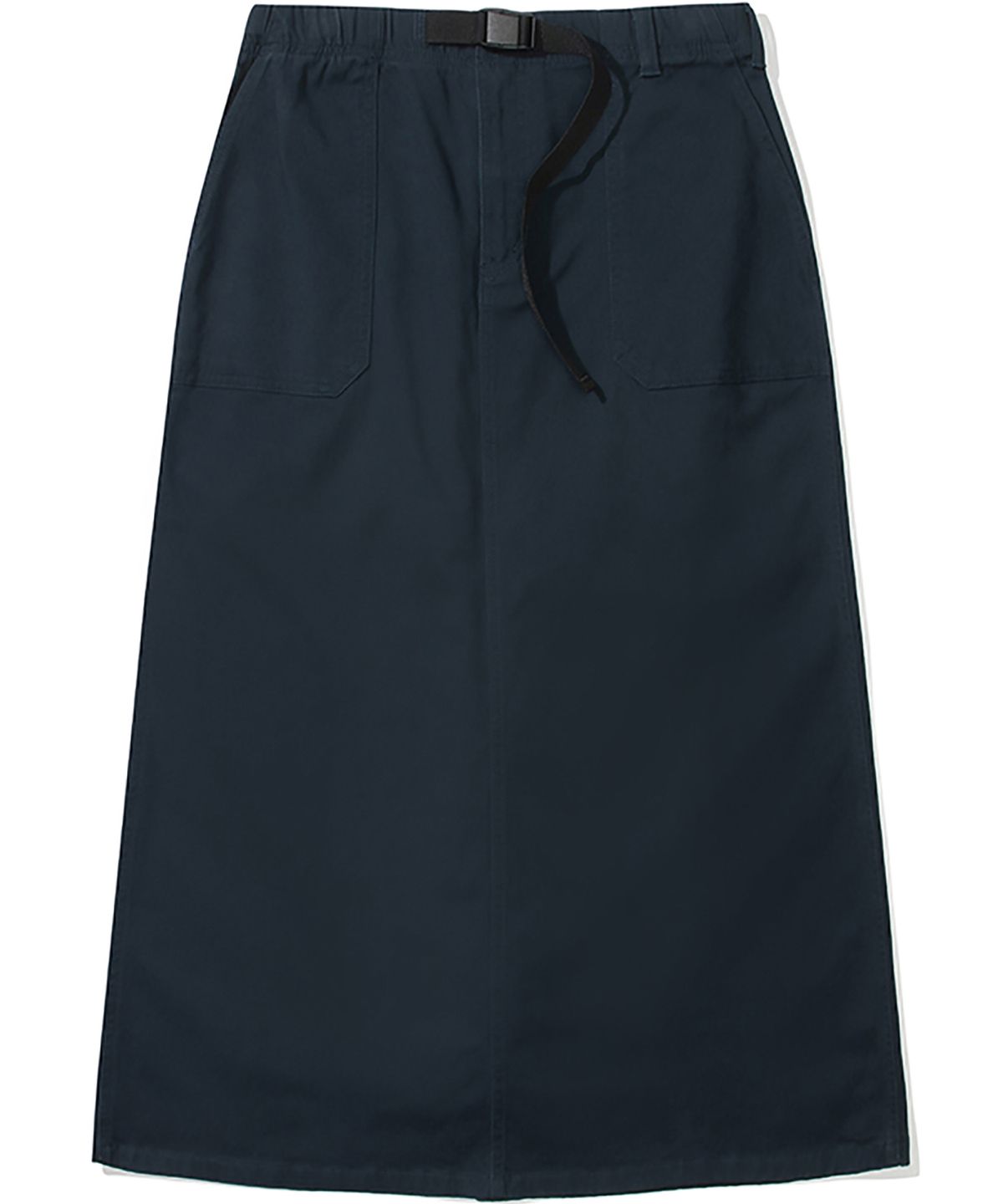 컬럼비아 유니버시티(COLUMBIA UNIVERSITY) M-LABEL BELTED PEACH COTTON LONG SKIRT 크라운네이비