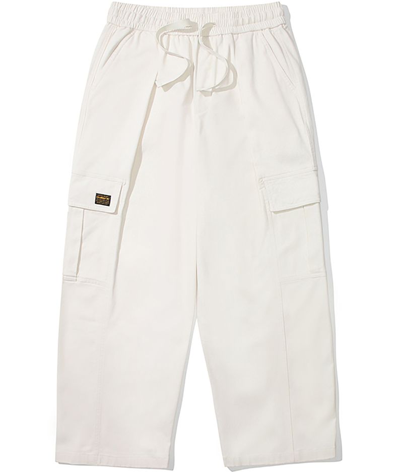 M-LABEL WIDE-FIT CARGO PANTS 크림