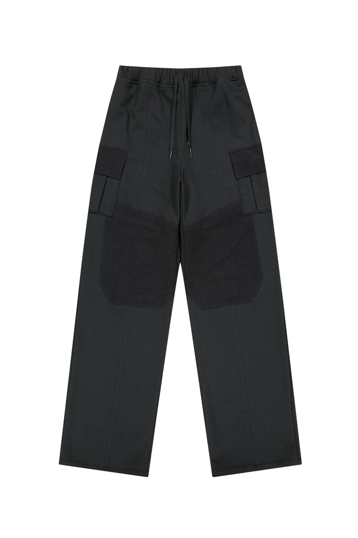 메아(MEA) HAVY COTTON DOUBLE SIDE CARGO SWEAT PANTS [BLACK]