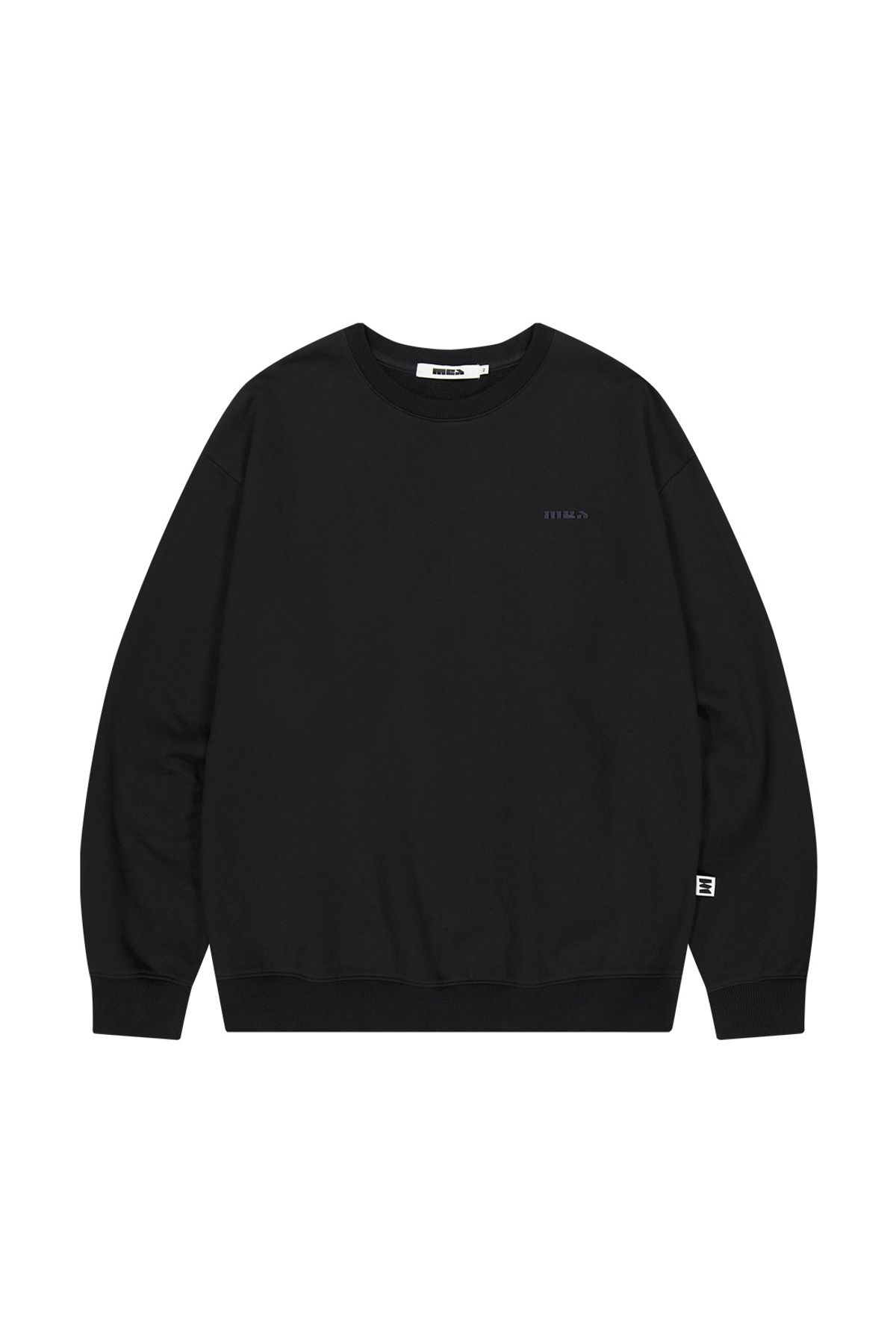 메아(MEA) BASIC LOGO SWEAT SHIRT [BLACK]