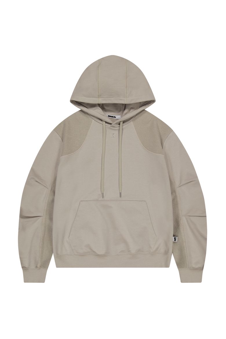 HEAVY COTTON DOUBLE SIDE HOODIE [BEIGE]