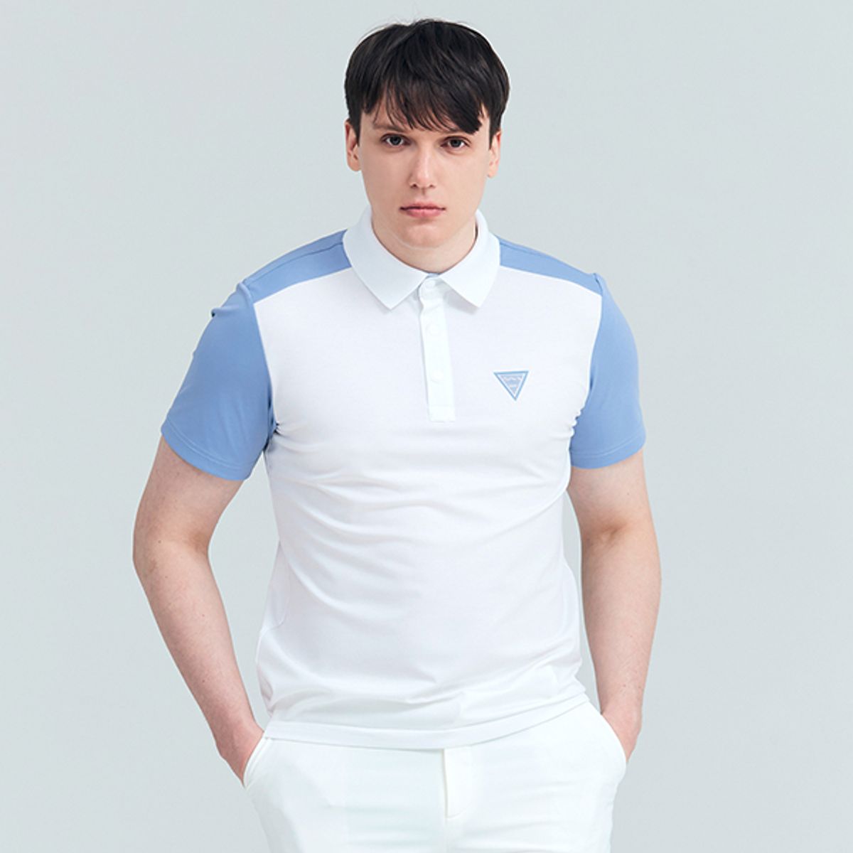 어베이브(AVAVE) 남성용 컬러블럭 폴로티셔츠 블루