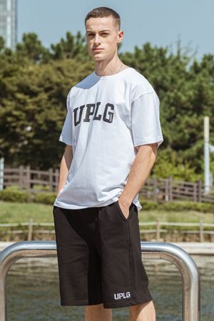 UPLG 아치로고 오버핏 티셔츠