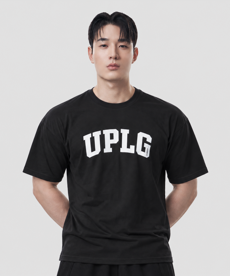 UPLG 아치로고 오버핏 티셔츠