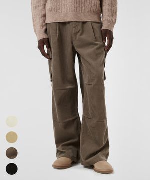 코듀로이 카고 파라슈트 팬츠 - 4 COLOR