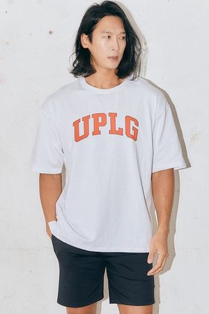 UPLG 네추럴로고 오버핏 티셔츠