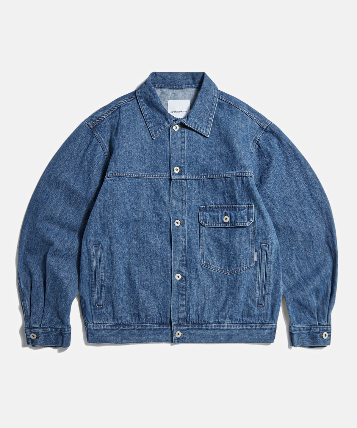 에스피오나지(ESPIONAGE) Relaxed Denim Jacket Washed Indigo