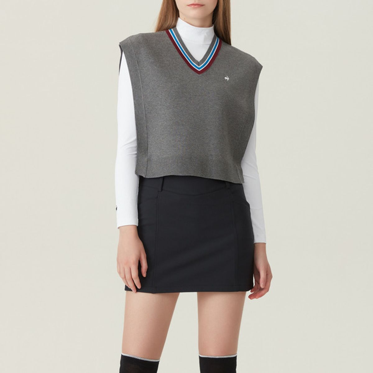 르꼬끄 골프(LECOQ GOLF) 여성 H라인 스커트 (GO322LSK82)