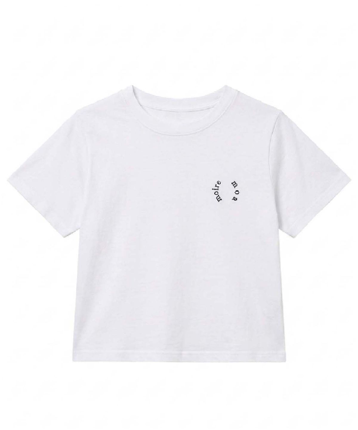 무아르모아(MOIREMOA) moire blank tee - white