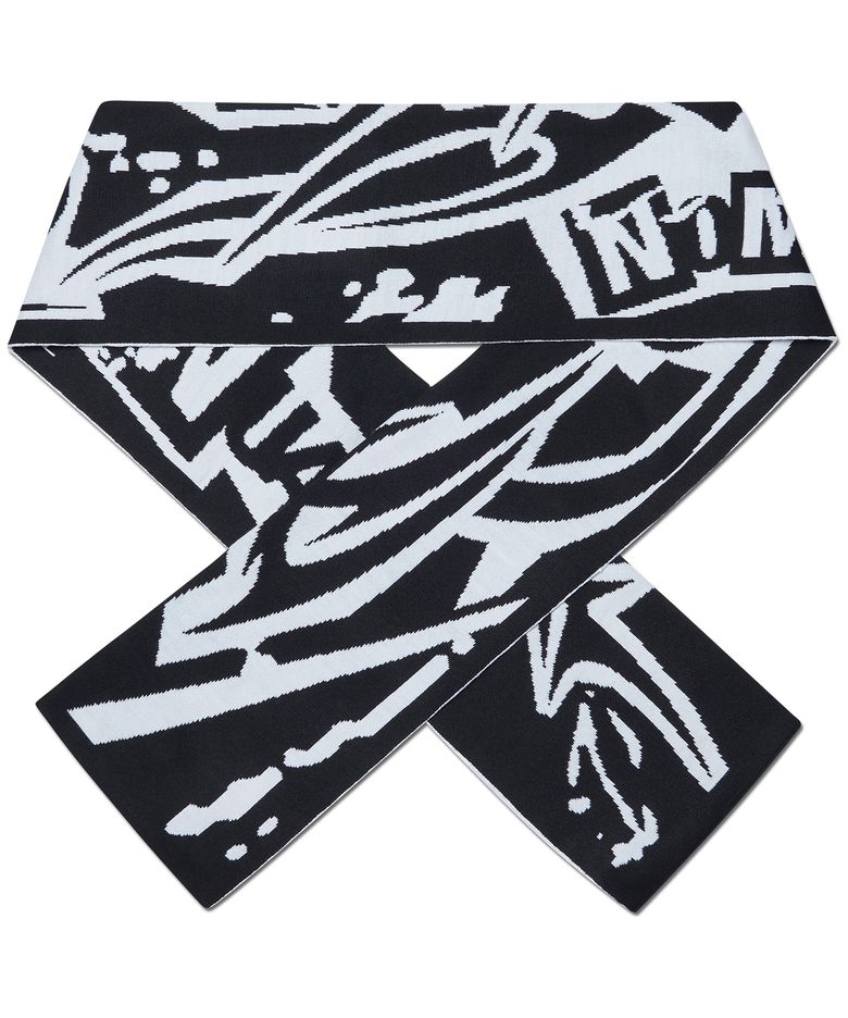 T.S JACQUARD MUFFLER - WHITE
